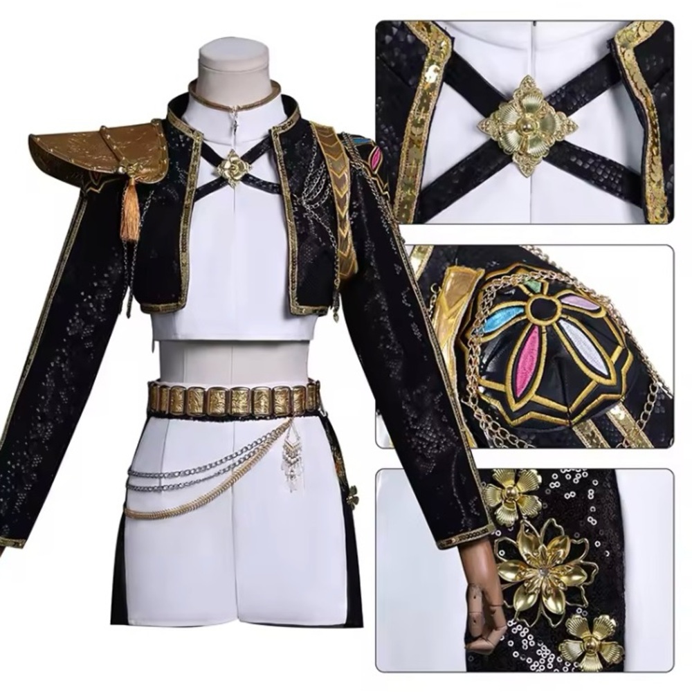 Kpop Demon Hunters Huntrix Rumi Golden Cosplay Costume